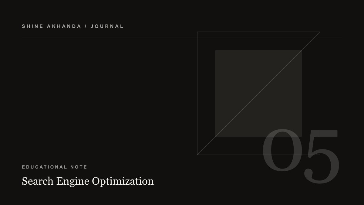 Minimal monochrome cover showing a website search architecture